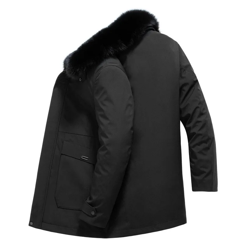 

2020 Down Jacket Male Thicken Can Detachment Liner Lian Cap Coat Dad Pack Cold Protection Service Tide Aunt