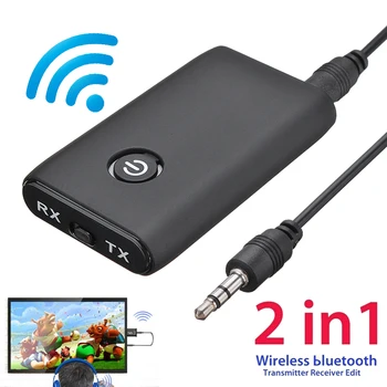 

3.5mm Wireless bluetooth Transmitter&Receiver Adapter A2DP Audio Jack Aux for PC TV Car 3.5mm AUX Music Receiver Sender Adapter