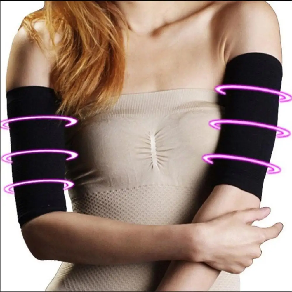 

1 Pair 420D Compression Slimming Arms Sleeves Workout Toning Burn Cellulite Shaper Fat Burning Sleeves for Women