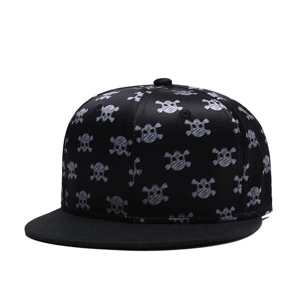 Skull Printed Snapback Hat And Cap Boy Girl Cool Fashion Anime