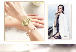 CURREN Модные женские часы роскошные женские часы золотые наручные часы из нержавеющей стали повседневные женские часы Relojes Para Mujer 9003