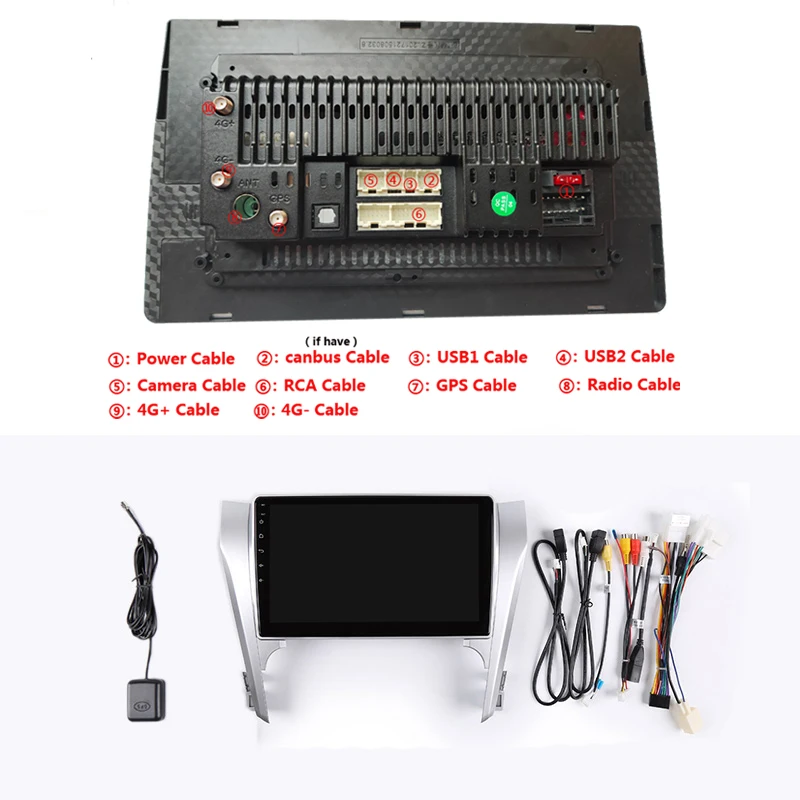 Excellent 10.1" 2G RAM 32G ROM Android Car DVD Video Player GPS For Toyota camry 2012 2013 2014  audio car radio stereo navigation 21