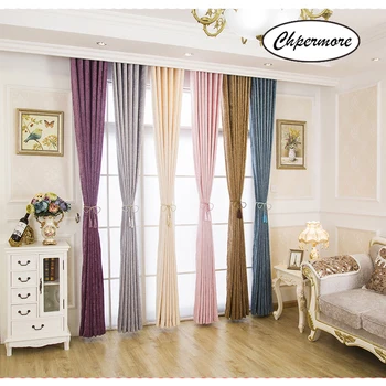 

Chpermore Modern simplicity curtains Solid color double-side curtains High-grade Decoration For Home Parlour Bedroom Living Room