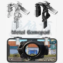 Металлический мобильный телефон триггер джойстик для PUBG мобильный геймпад огонь Кнопка Aim ключ L1R1 стрелок контроллер Кнопка для IOS Android