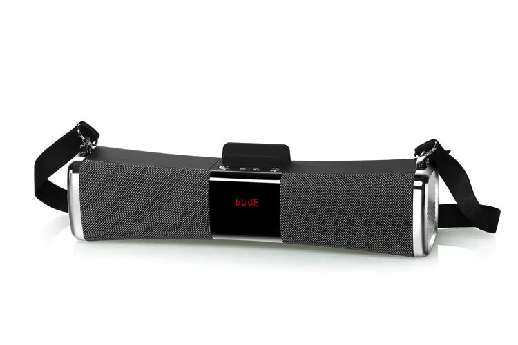 Серый Портативный беспроводной Bluetooth Динамик стерео большой мощности 10 Вт системы TF FM радио низкочастотные музыкальные Портативный Колонка Динамик для компьютера - Цвет: Серый