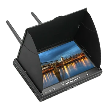 

5.8G 48CH 7 Inch 800 x 480 FPV Monitor Build-In Battery Without DVR for FPV Racing FPV RC Drone-US Plug