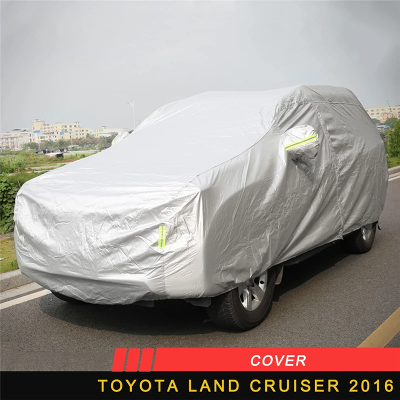 

Waterproof Car Covers Outdoor Sun Protection Reflector Dust Rain Snow for Toyota Land Cruiser 200 2016-2018