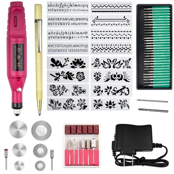 

70-Piece Engraving Tool Kit, Multi-Function Electric Engraver Pen Diy Rotary Tool for Jewellery Glass Ceramic Wood Plastic with