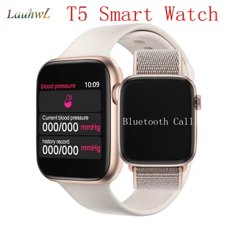 

Bluetooth Call T5 W34 Smart Watch Women Men Series 5 1:1 Smartwatch Heart rate Blood pressure Sports Watch For IOS Android Clock