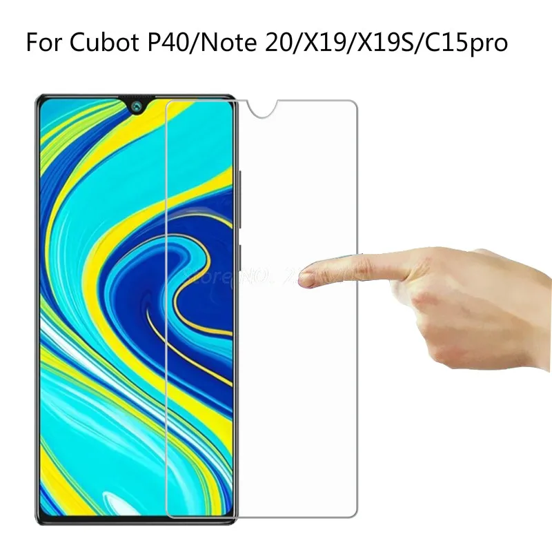 2 шт. закаленное стекло для Cubot P40 X19 X19S R19 C15 Pro защита экрана 2.5D 9H Note 20 защитная