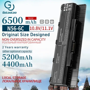 

Golooloo 6500 mAh 11.1V Laptop Battery for Asus A33-N56 N56D N56DP N56V N56VJ N46 N46V A31-N56 A32-N56 N46VJ N46VM N46VZ N56