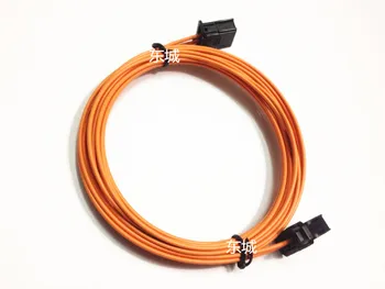 

OEM MOST Optical Fiber Cable Connectors Male To Male For Benz etc. 100CM New Original