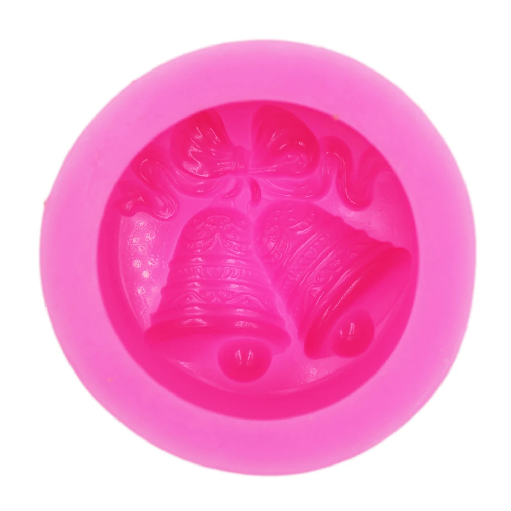 Christmas bells Mold S527 Craft Art Silicone 3D Soap Mold Craft Molds DIY Handmade Candle Molds