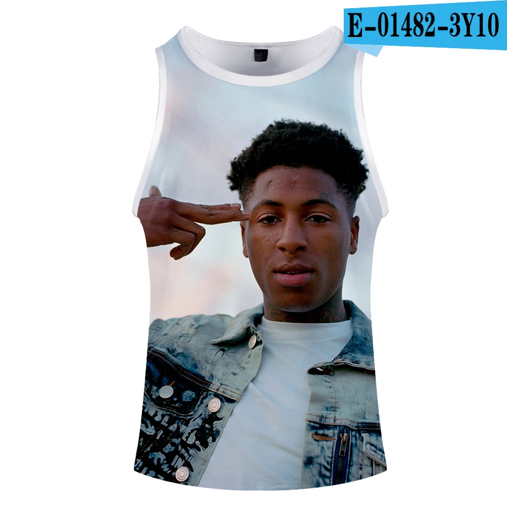YoungBoy/Новинка г.; удобные летние топы с круглым вырезом и 3D-принтом в стиле хип-хоп; модные красивые топы без рукавов высокого качества - Цвет: style1