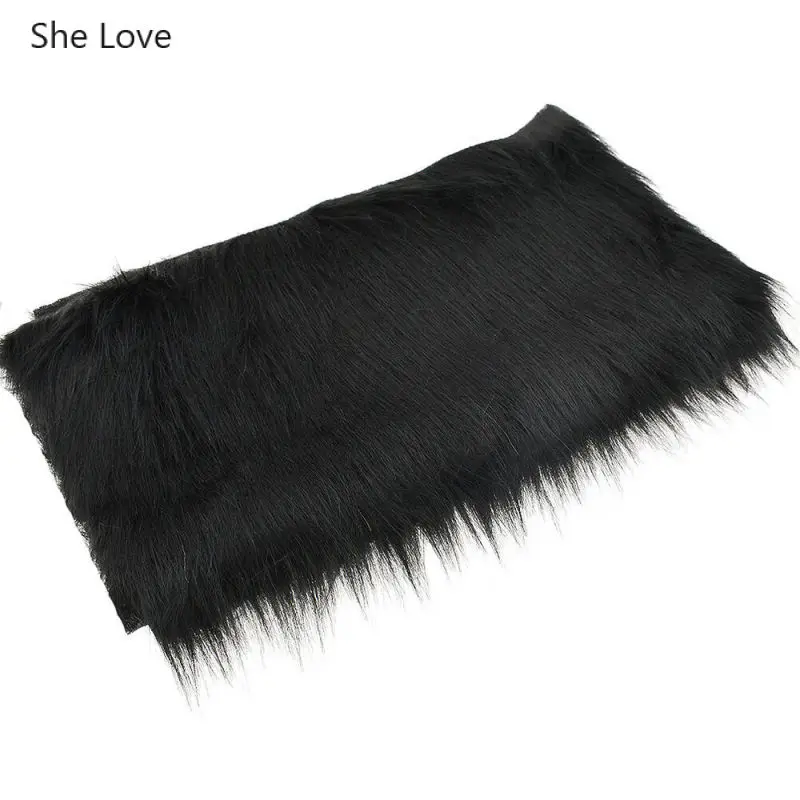 Luxurious Faux Fur Fabric - Soft Plush Material for DIY Crafts and Home Decor (40x50cm)