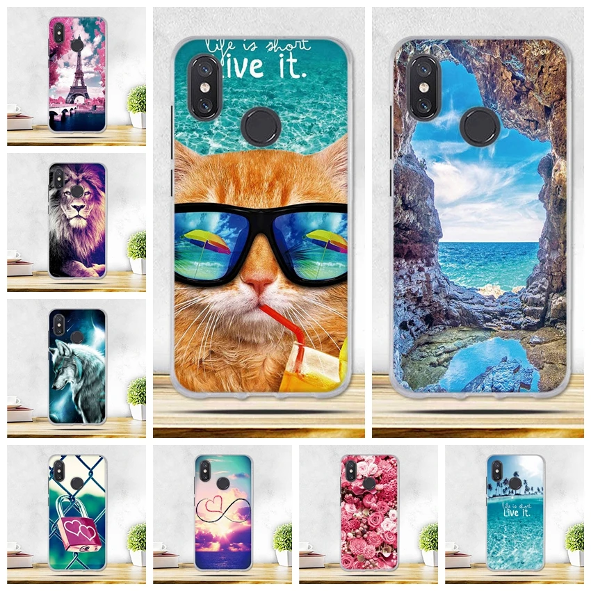 for Xiaomi Mi8 Mi 8 Case Thin TPU Relief Back Cover For Mi8/mi8 Explorer Soft Silicon Phone Bags | Мобильные телефоны и