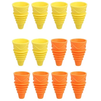 

Fruit Fly Trap for Kitchen 12 Pcs, Reusable Indoor Fly Catcher, Silicone Gnat Trap (2 Colors)