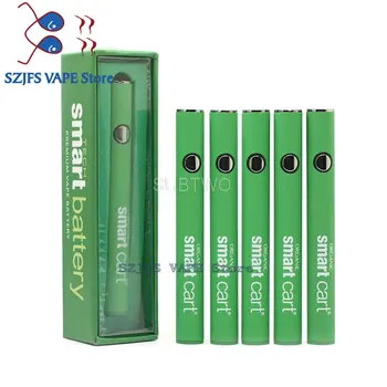 

510 Thread Smart Cart Battery 380mah Vape EVOD for CBD Thick Oil Cartridges Atomizer Mod Vape Pen Vaporizer Kit eGo II CE4 CE5