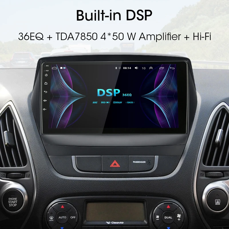 " Android 8,1 2 Din 4G чистая wifi Автомагнитола для hyundai Tucson 2 LM IX35 2011- RDS DSP мультимедийный плеер gps навигация HiFi