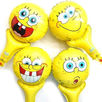 

wholesale Spongebob foil balloon birthday wedding decoration new style hand cheering balloon for reseller 200pcs
