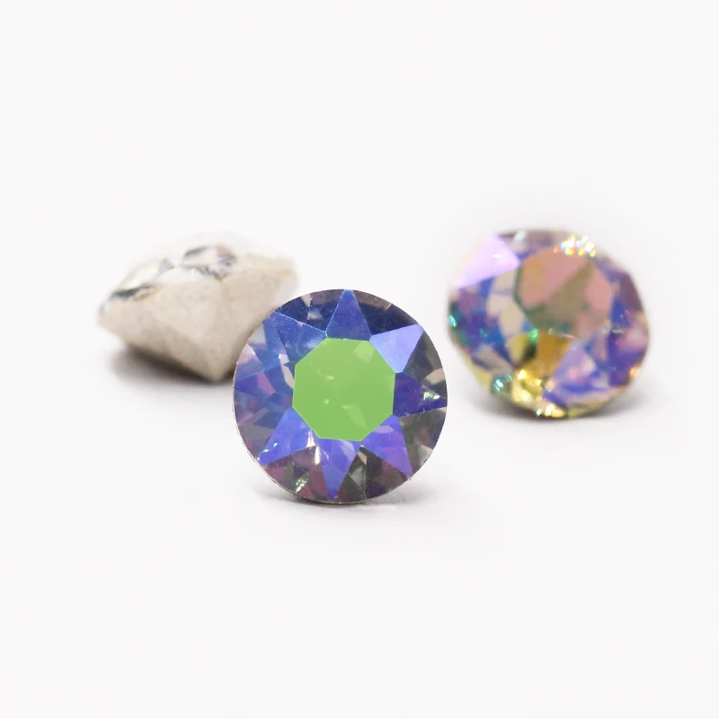 50pcs Crystal Stones Round Shape DIY Accessories Pointback Glass Strass 4mm Small Size Glue On Nails Rhinestones Crystal Rivoli