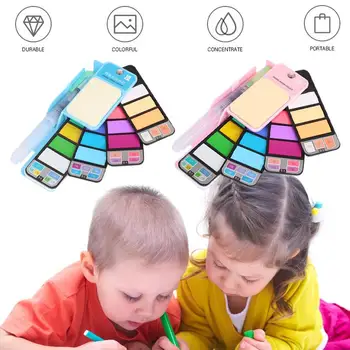 

with Waterbrush 18colors Solid Pigment Set Solid Color Set Pigment Paints Set Permanent Artist Crafts Graffiti Professional