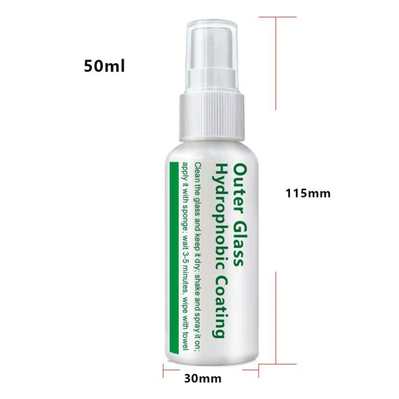 

Waterproof Rainproof Anti-fog Agent Glass Hydrophobic Nano Coating Spray For Car Windscreen Bathroom Glass