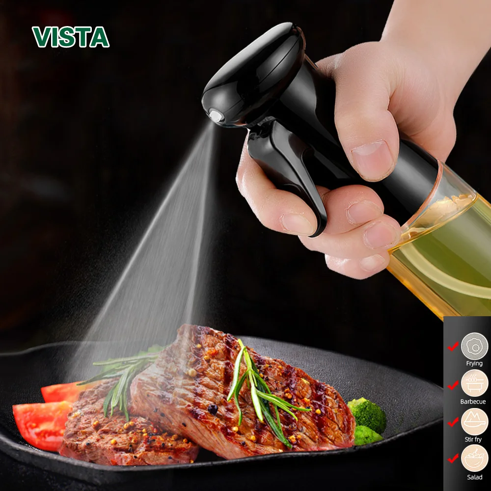 Oil Spray Bottle Cooking Baking Vinegar Mist Sprayer Barbecue Spray Bottle for Home Kitchen