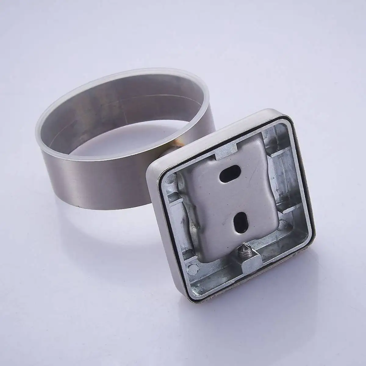 Stainless Steel Toothbrush Toothpaste Holder with Cup Wall Mounted Toothpaste Dispenser Bathroom Accessories Set