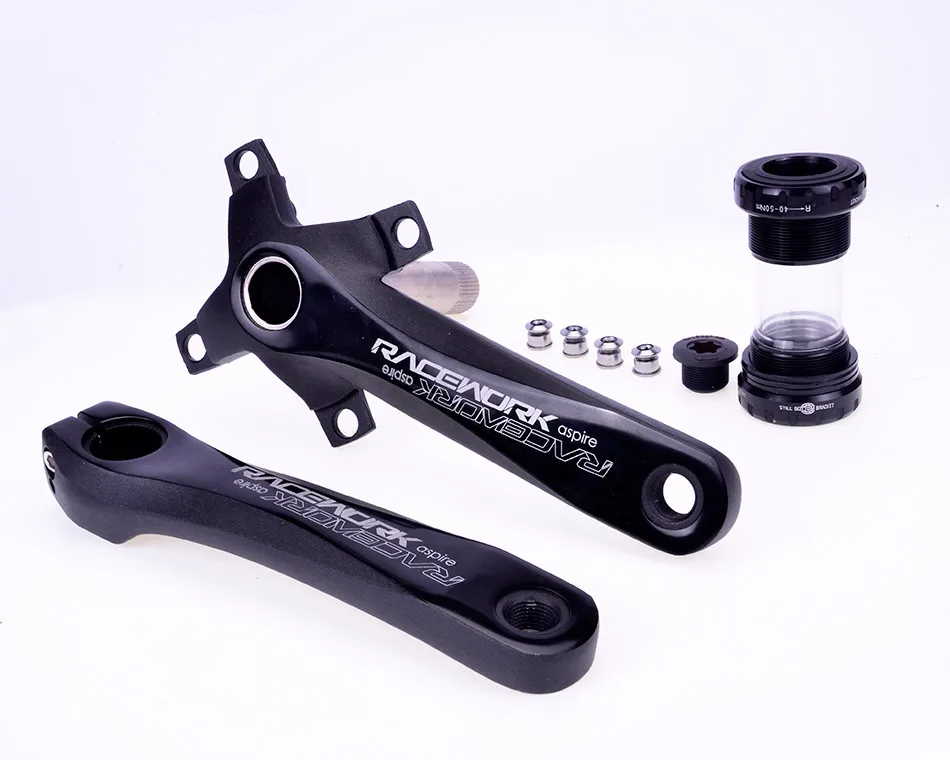 RACEWORK шатунный палец для алюминиевого сплава Шатун со звездочкой горный велосипед шасси рукоятки паз пластины MTB 170L 104BCD Запчасти для велосипедов