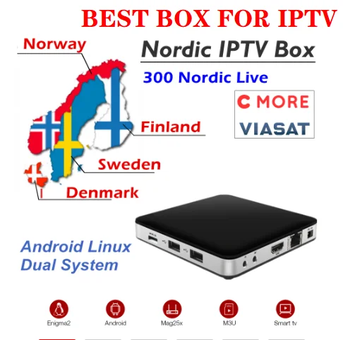 

Tvip 605 Amlogic S905X Quad Core with 6000+ Live and vod Europe Sweden Norway Finland Denmark EX-YU IPTV M3u tv box