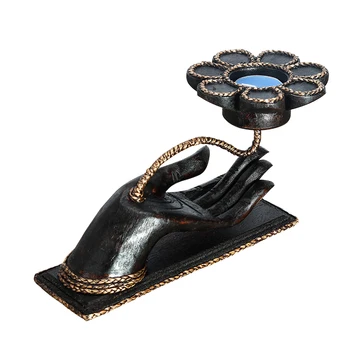 

Glamour Outdoor Candle Holder Luxury Table Candlestick Retro Nordic Wrought Wooden Table Centro De Mesa Candle Holder AB50ZT