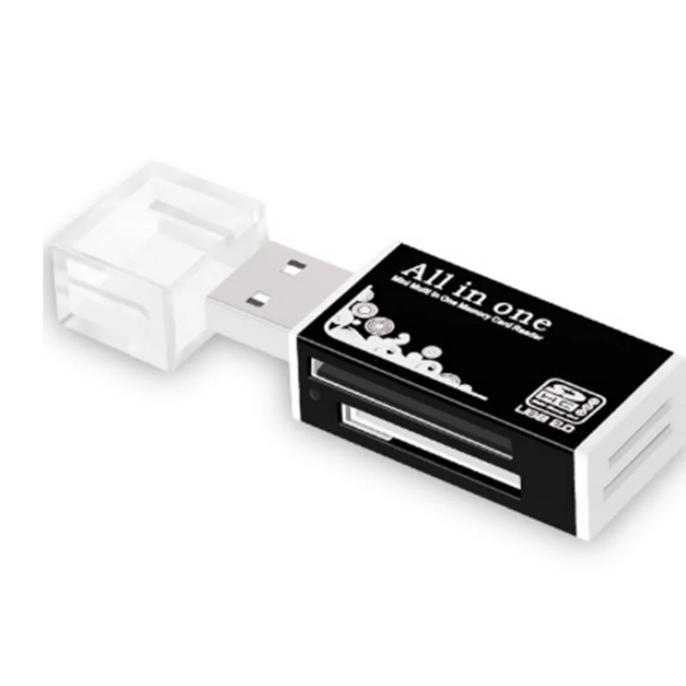 Горячая-карточка распродажи ридер крошечные USB 2,0 мульти карты памяти ридер адаптер для картридер 2 микро-sd TF M2 MMC подарки