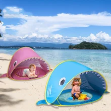 

LEVORYEOU Baby Beach Tent UV-Protecting Sunshelter with a Pool Baby Kids Beach Tent Up Portable Pool Sun Shelter