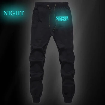 

Stranger Things Luminous Mens Pants Casual Trousers Joggers Bodybuilding Fitness Pants Autumn Winter Sportswear Sweatpants