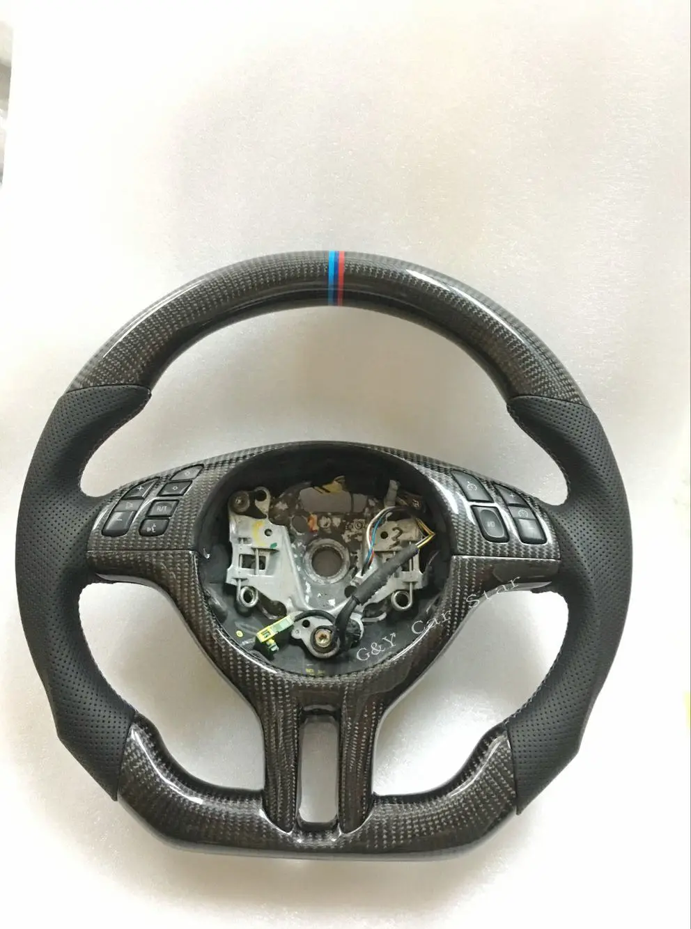 100% натуральное Углеволокно рулевое колесо для BMW E46|Рулевые колеса и ступицы