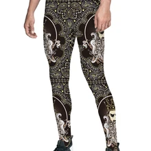 Черные брюки с принтом Пейсли в стиле ретро для мужчин, мягкие повседневные пижамы с принтом животных, дышащие, вечерние, Q