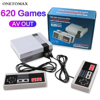 

Mini TV Game Console Handheld Classic Video Game Console AV Port Retro Built-in 620 Classic Games Dual Gamepad Gaming Player
