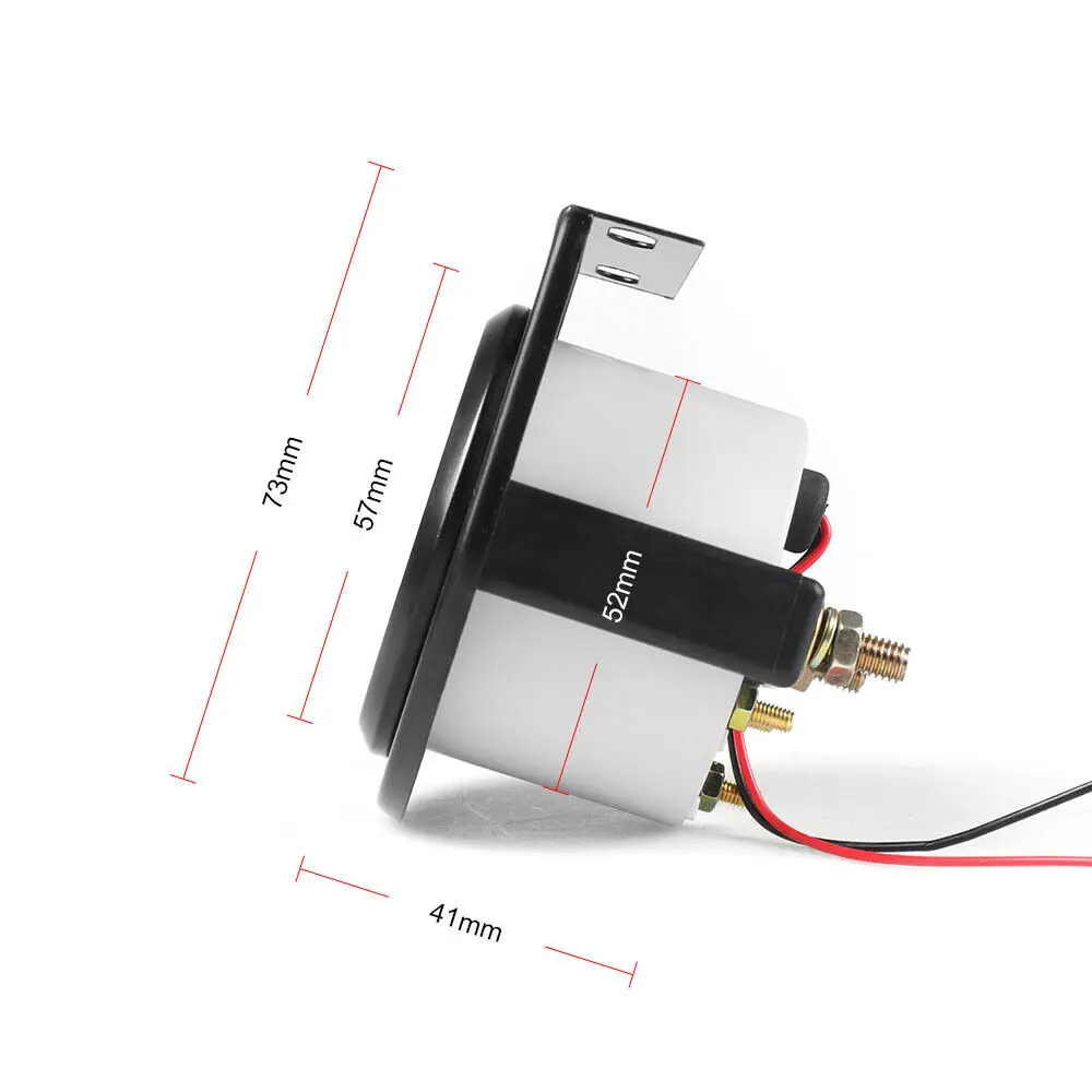 Аксессуар вольтметр измеритель величины напряжения 8~ 16V 12V DC запасные части оболочки белый механический 1 шт