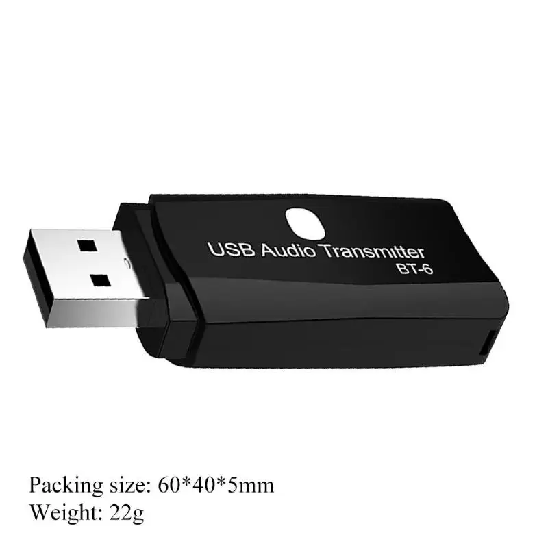 BT-TX6 2 в 1 беспроводной адаптер Bluetooth 5,0 аудио передатчик AUX RCA USB 3,5 мм для ПК проектор телевизионный усилитель мощности
