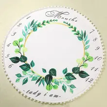 2 шт./компл. Детские ежемесячно веху Одеяло с рамка толщиной круглый ковер реквизит для фотосессии 72XC