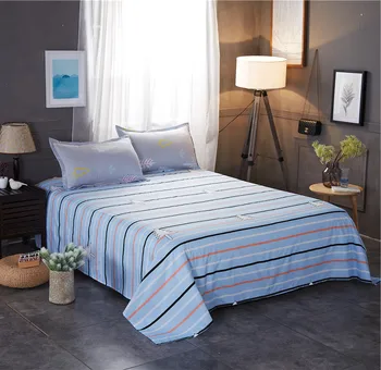 

Multicolor Stripes Home Bed Sheets And Pillowcases Bedding Single Bed Home Textiles Linen 160x230