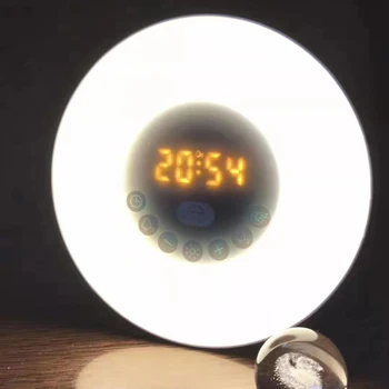 

ligent o Desk Lamp LED Music Light Bulb Colorful Wake-Up Atmosphere Light Speaker Wireless Bluetooth Speaker 01