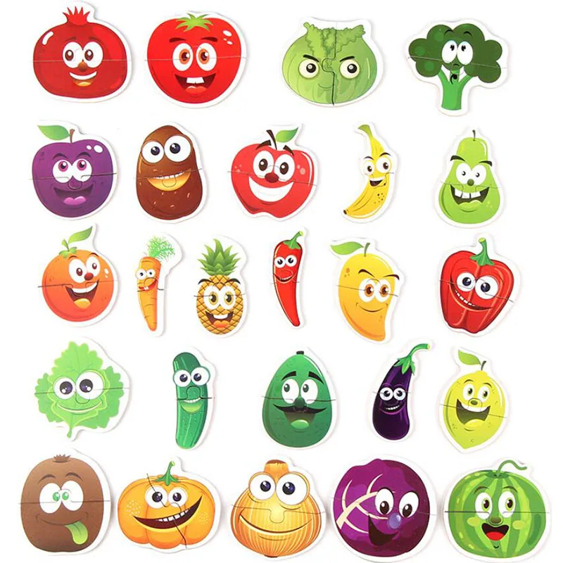 Fruit no box Головоломка движение животных фрукты образовательная Головоломка Детские Игрушки для раннего обучения - Цвет: Fruit no box