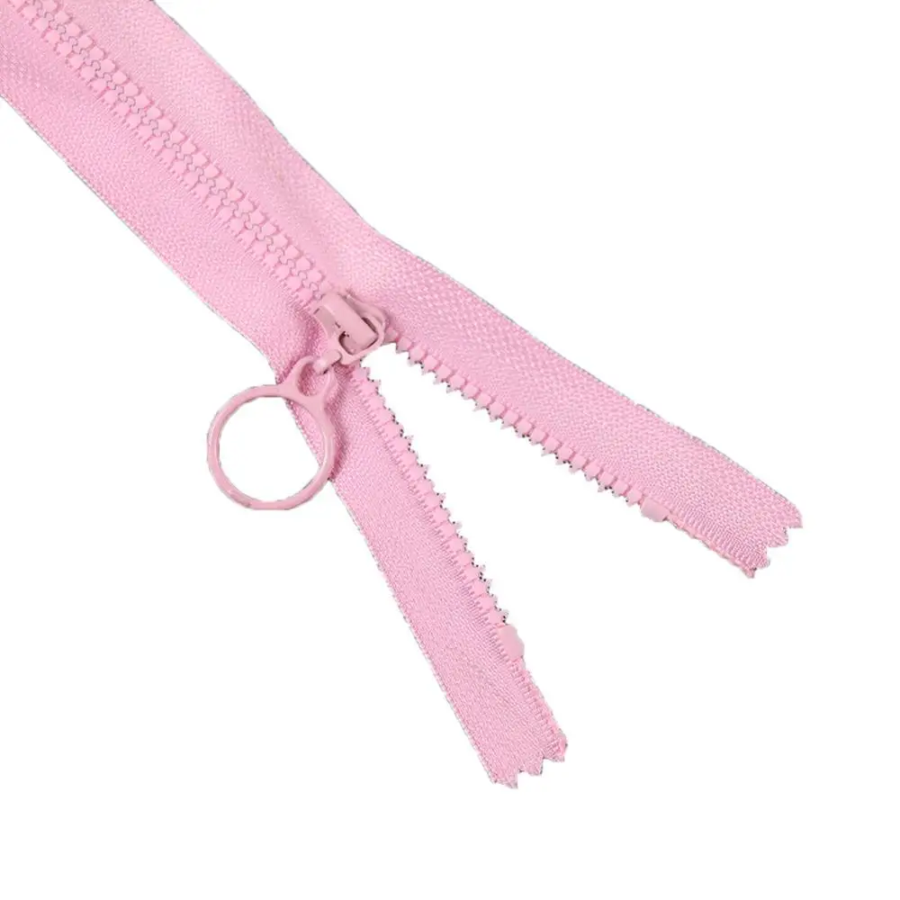 Pink 25/60 см нейлоновые катушки молнии с цветными подобранными ползунками для самостоятельного пошива одежды аксессуары 10 цветов на выбор - Цвет: Pink