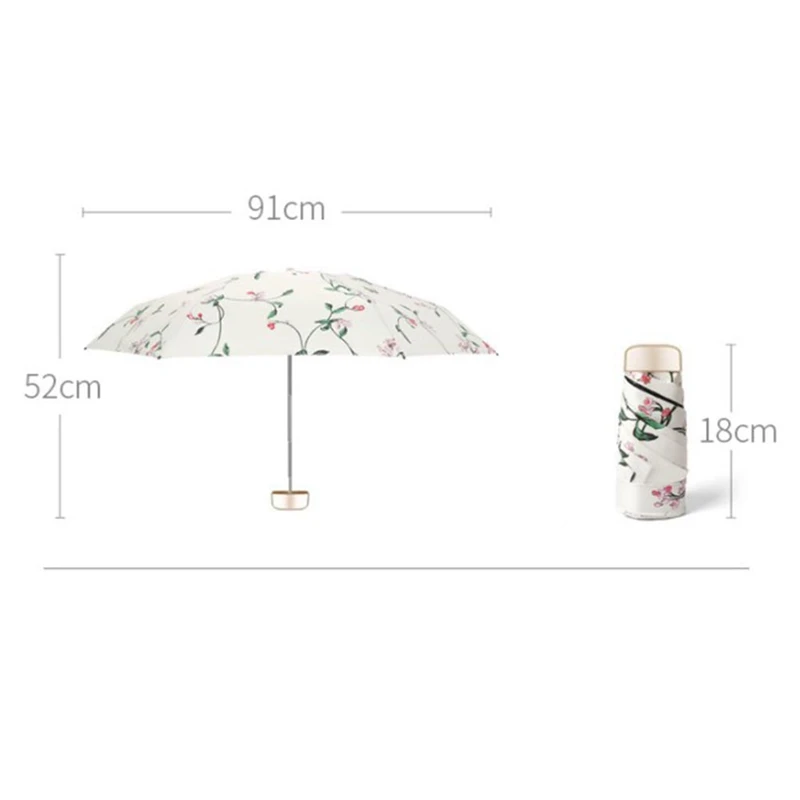 Карманный мини-зонтик дождь женский корпорация складной зонтик Защита от Солнца Анти-УФ зонтик Parapluie складной женский зонтик