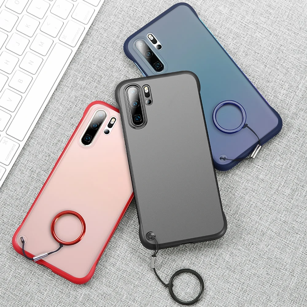 LCHULLE безрамный Матовый Прозрачный чехол для Huawei P30 Pro P20 прозрачный противоударный
