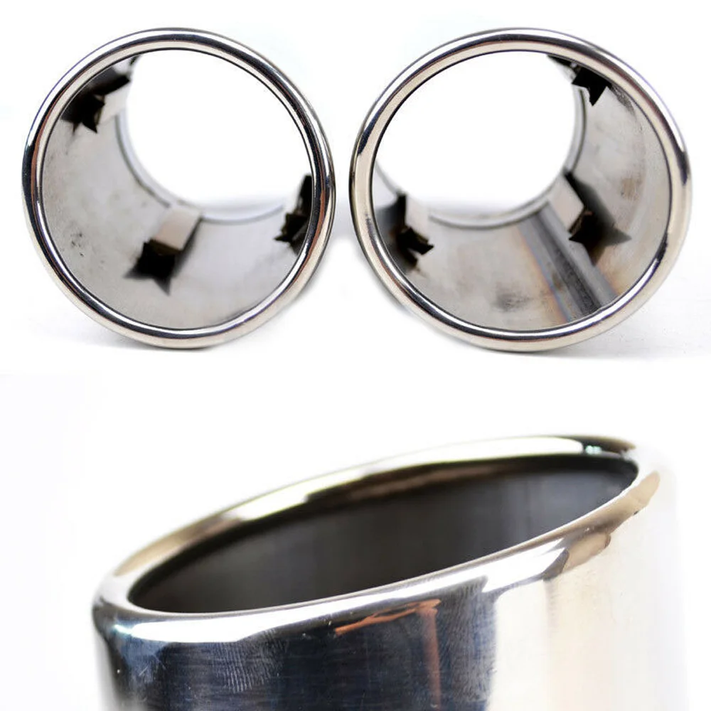 

Exhaust Muffler Tips Tail Pipe End Trim Stainless Steel For Volvo XC60/S60/V60