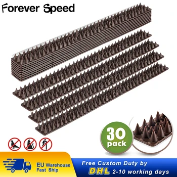 

30Pcs Spikes Bird Cat Bird Dogs Mosquito Repellent Plastic Strips Spikes Keep Bird Off Harmless To Animal 49 X 4.5 X 1.7cm