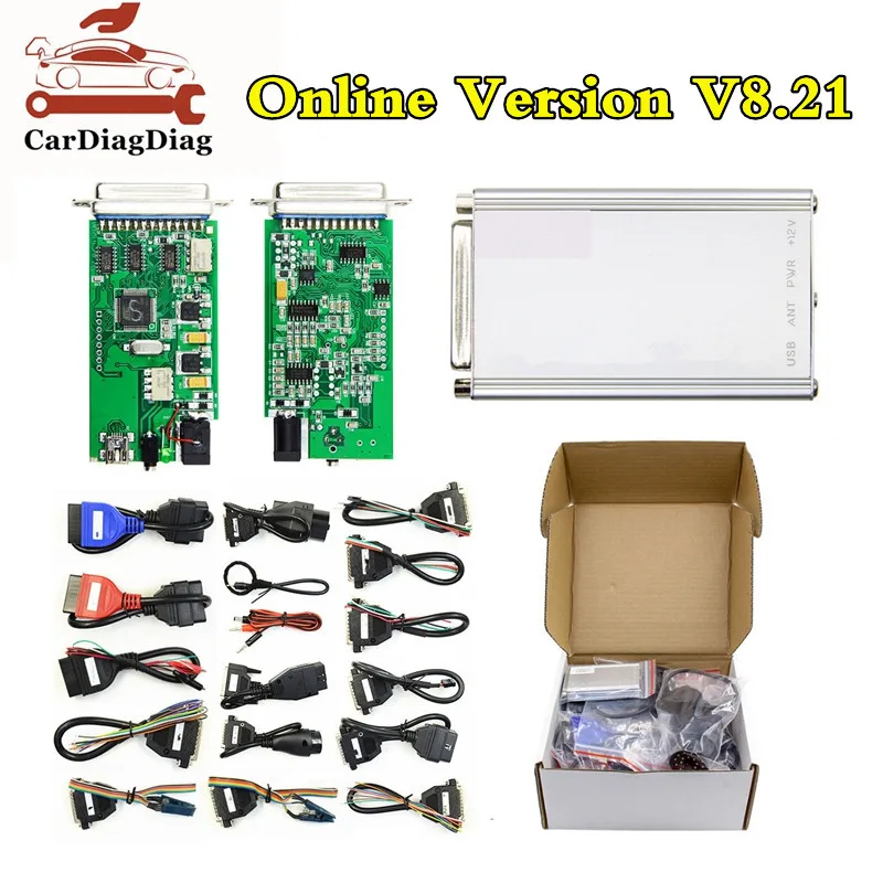 Новинка Carprog 8 21 полный адаптер и Keygen Online Car Prog V8.21 V10.93 инструмент для настройки ECU